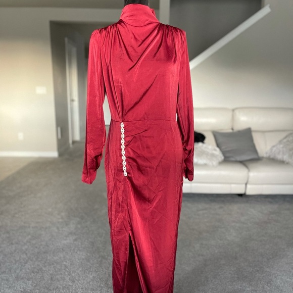 SHEIN Rhinestone Split Thigh High Dress - Picture 6 of 7